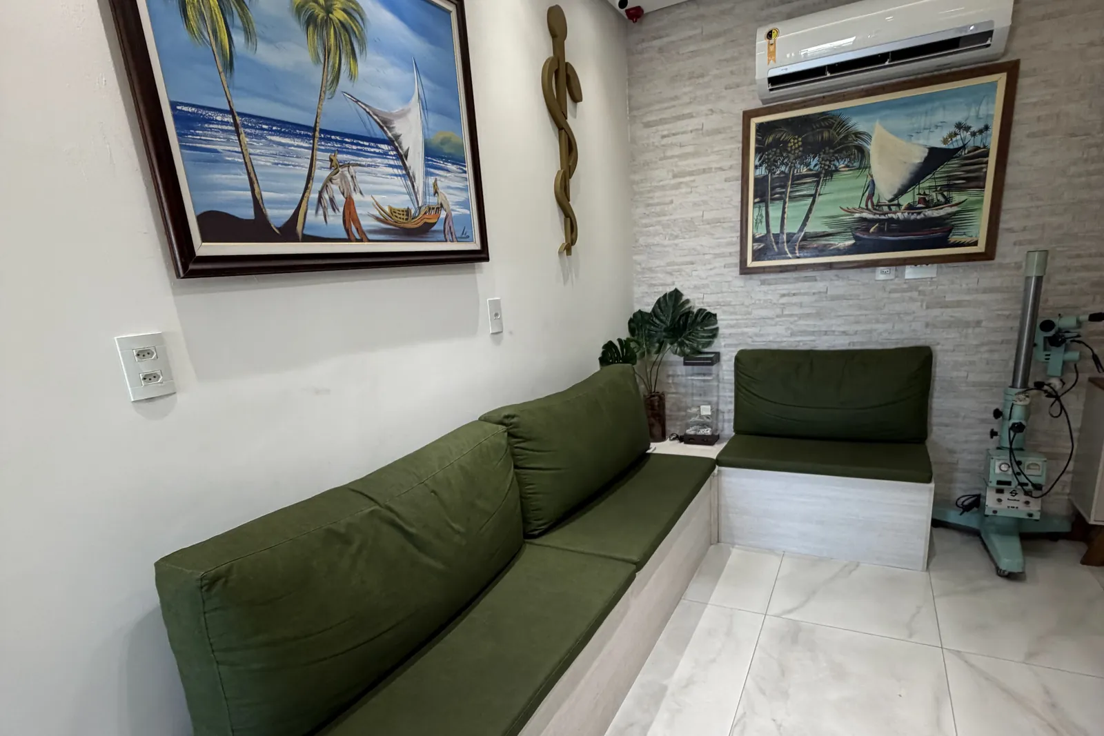 Sala de espera do consultório